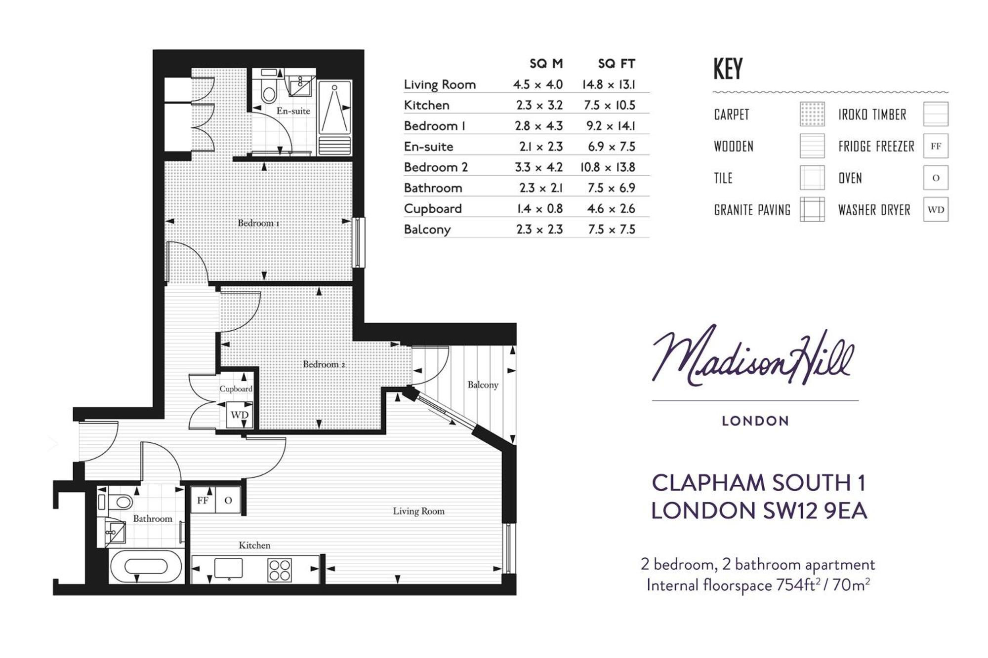 Madison Hill - Clapham South 1 - Two Bedroom Flat London Eksteriør billede